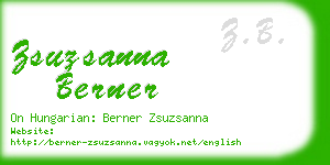 zsuzsanna berner business card